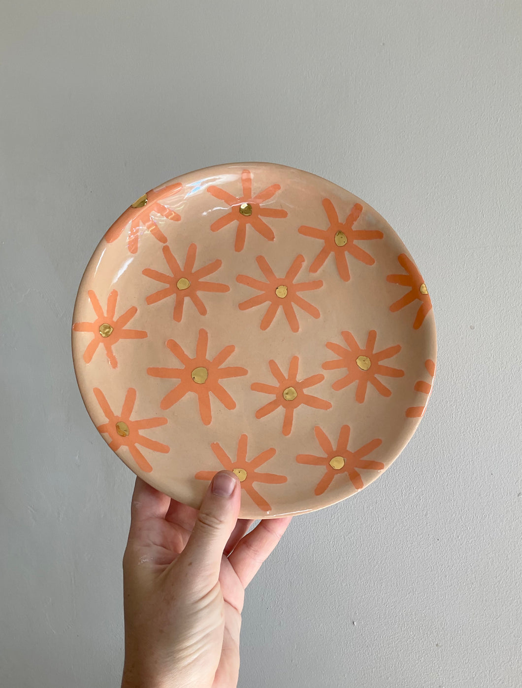 Orange and Gold Sunshine Plate
