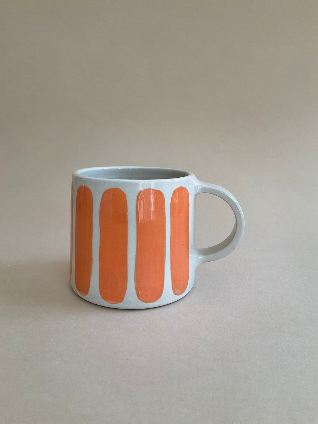 Orange Striped Mug