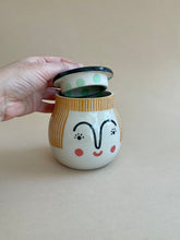 Load image into Gallery viewer, Lidded Pot - Ginger Hair W/ beret
