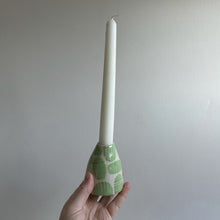 Load image into Gallery viewer, Green blobs candle holder
