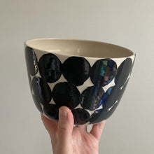 Load image into Gallery viewer, Black Spots Serving Bowl
