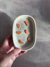 Load image into Gallery viewer, Orange Semi Circles Soap Dish
