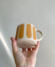 Load image into Gallery viewer, Egg Yellow Striped Mug
