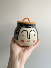 Load image into Gallery viewer, Lidded Pot - Black Hair
