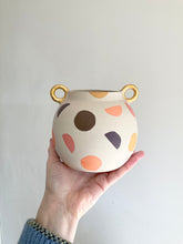 Load image into Gallery viewer, Cut Outs Vase - Gold Handles
