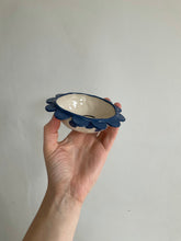 Load image into Gallery viewer, Flower Trinket Dish - Dark Blue
