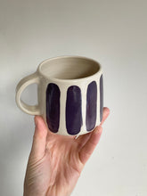 Load image into Gallery viewer, Deep Purple Striped Mug
